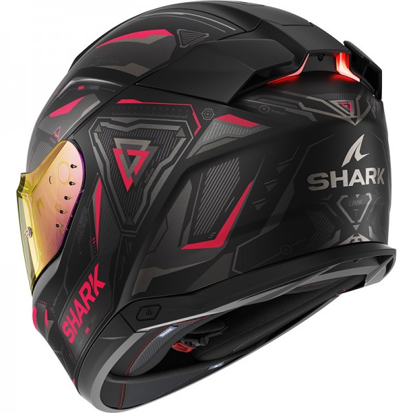 SHARK SKWAL I3 LINIK MAT BLACK PURPLE HELMET