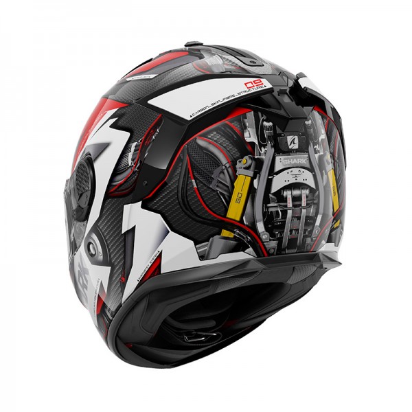 Shark Spartan Gt Carbon Urikan Red Helmet