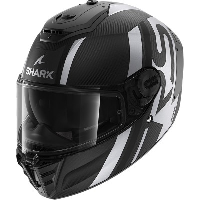 SHARK SPARTAN RS CARBON SHAWN MAT WHITE HELMET