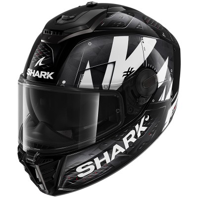 SHARK SPARTAN RS STINGREY BLACK WHITE HELMET