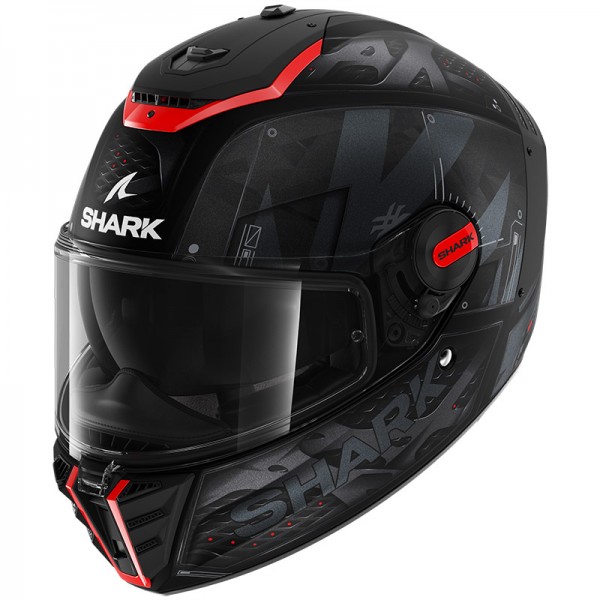 SHARK SPARTAN RS STINGREY MAT BLACK RED HELMET