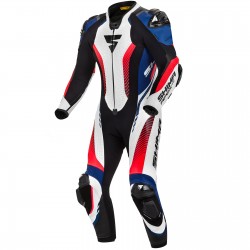 Shima Apex Rs 1-Pc White Blue Red Fluo Leather Suit