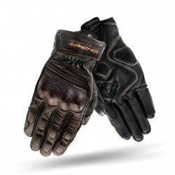 Shima Aviator Dark Brown Vintage Gloves