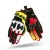 Shima Blaze Black White Yellow Fluo Short Gloves