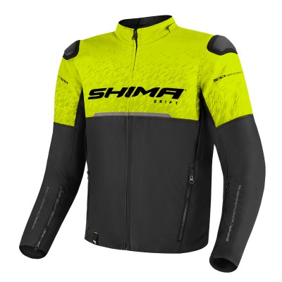 Shima Drift Black Yellow Fluo Textile Jacket