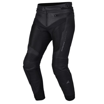 Shima Piston Black Leather Mesh Trousers Shima Piston Black Leather Mesh Trousers