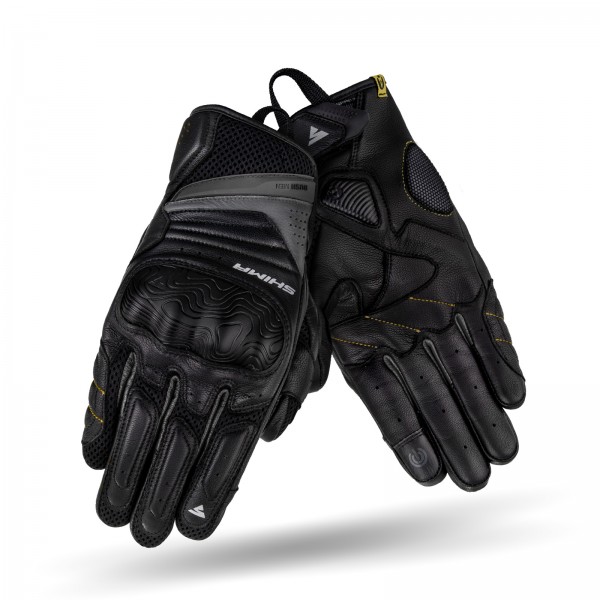 Shima Rush Black Short Gloves
