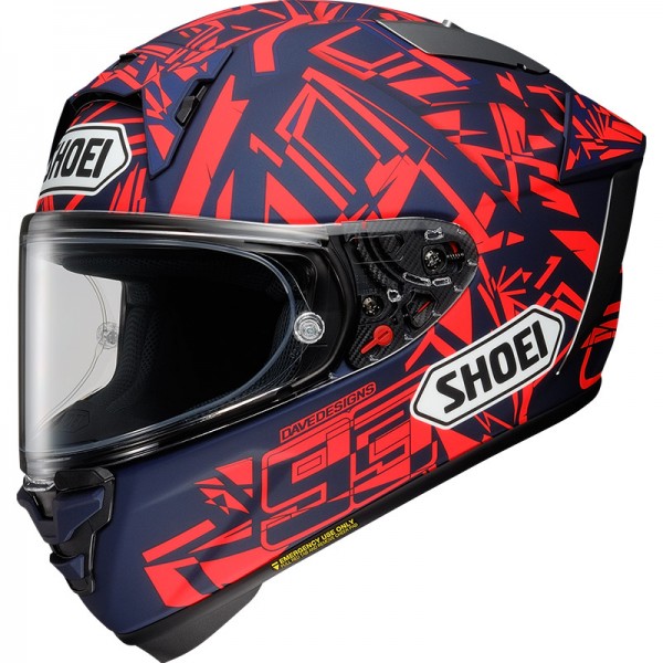 SHOEI X-SPR PRO MARQUEZ DAZZLE TC-10 RED HELMET