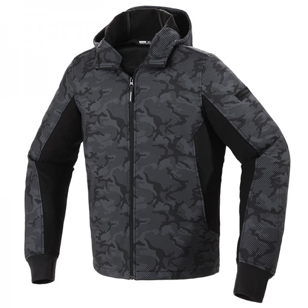 SPIDI HOODIE ARMOR EVO BLACK CAMO JACKET