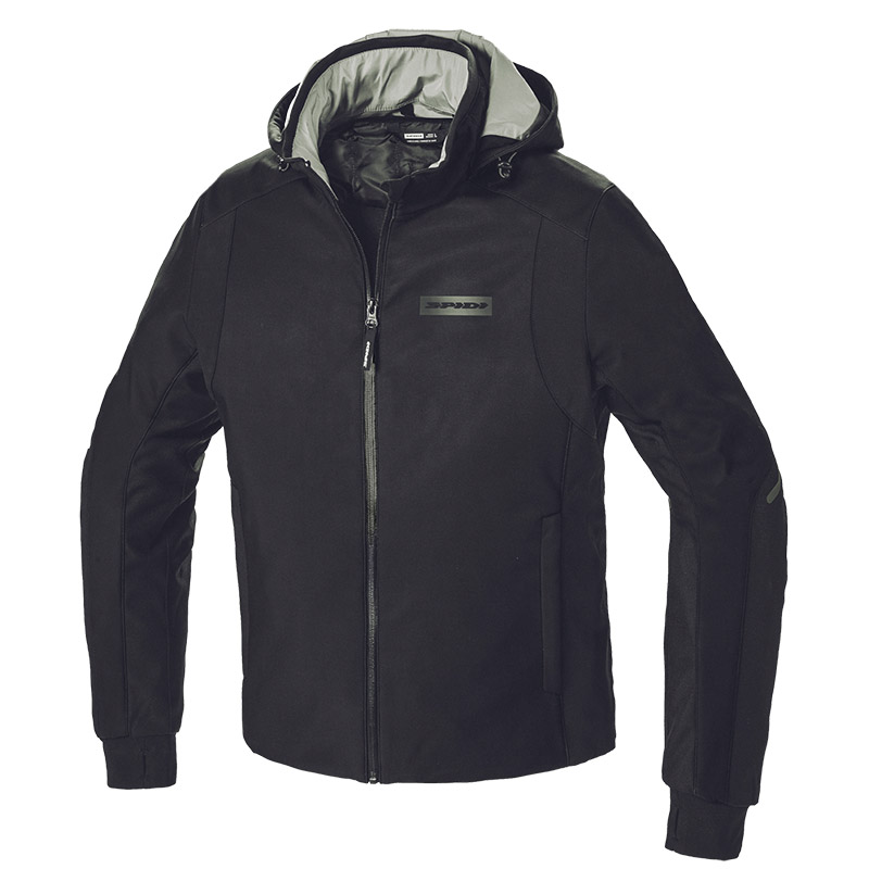 Spidi Hoodie Armor H2Out Black Jacket