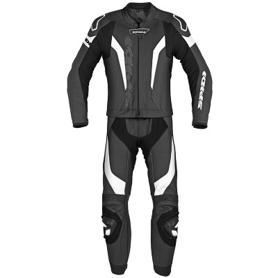 SPIDI LASER TOURING 2PCS BLACK WHITE SUIT