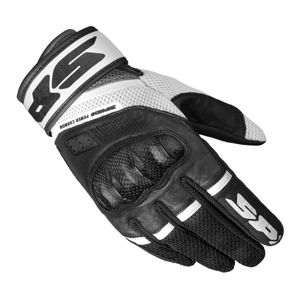 SPIDI POWER CARBON BLACK WHITE GLOVES