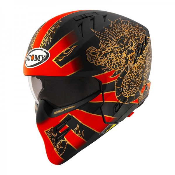 SUOMY ARMOR DRAGON MATT RED HELMET