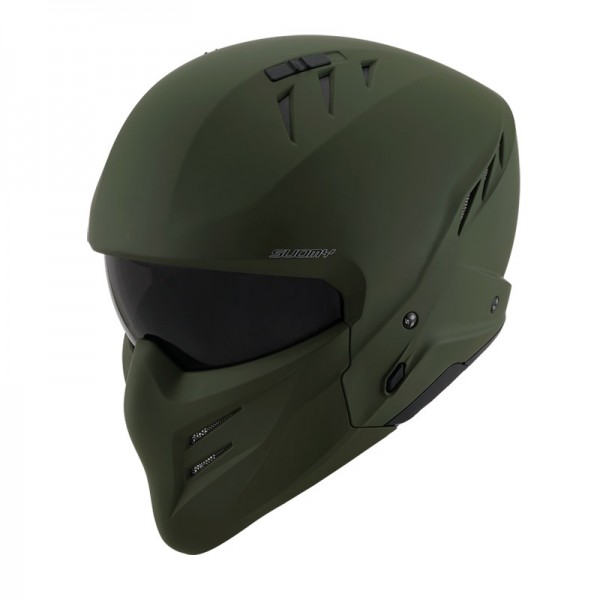 SUOMY ARMOR PLAIN GREEN MATT HELMET