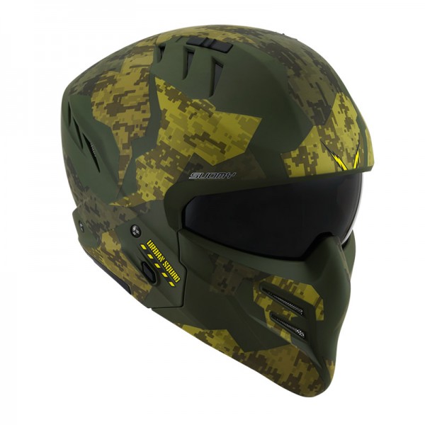 SUOMY ARMOR URBAN SQUAD CAMO GREEN MATT HELMET