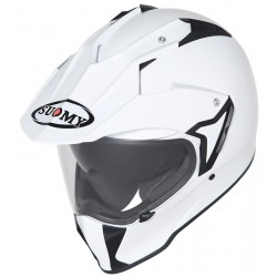 Suomy Mx Tourer Plain White Helmet