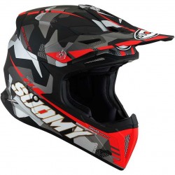 Suomy X-Wing Camouflager Red Black Helmet