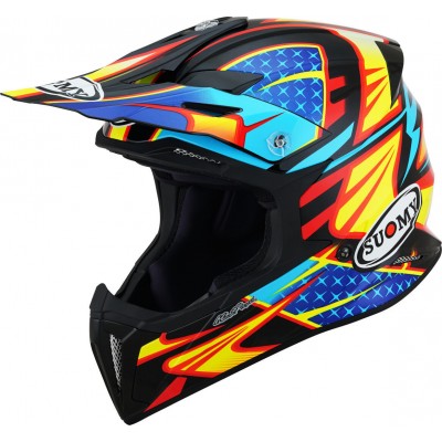 Suomy X-Wing Duel Black Yellow Helmet