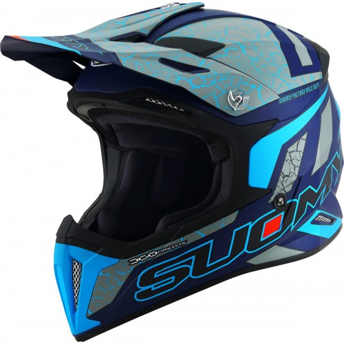 Suomy X-Wing Reel Blue Helmet