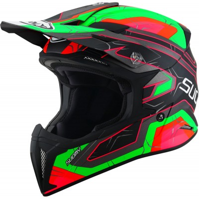 Suomy X-Wing Subatomic Black Green Helmet
