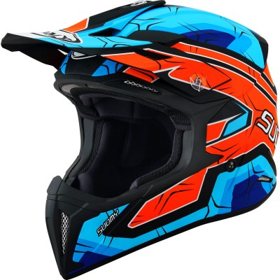 Suomy X-Wing Subatomic Orange Blue Helmet