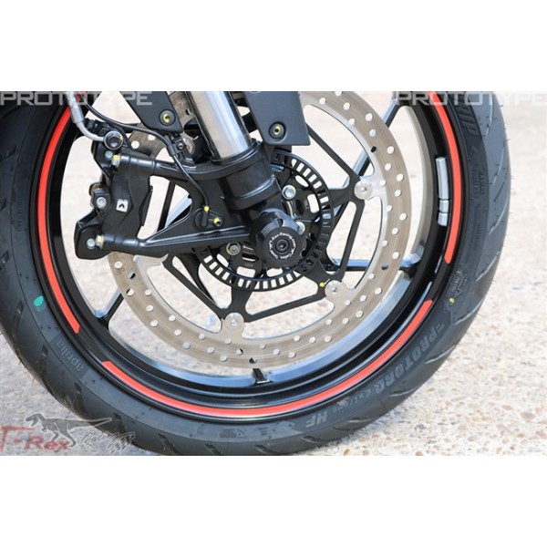 T-REX FRONT AXLE SLIDERS FOR APRILIA RS 457 2024 - 2025 PART # N94-24F