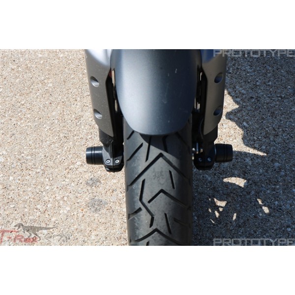 T-REX FRONT AXLE SLIDERS FOR DUCATI DESERT X 2022 - 2024 PART # N80-7F