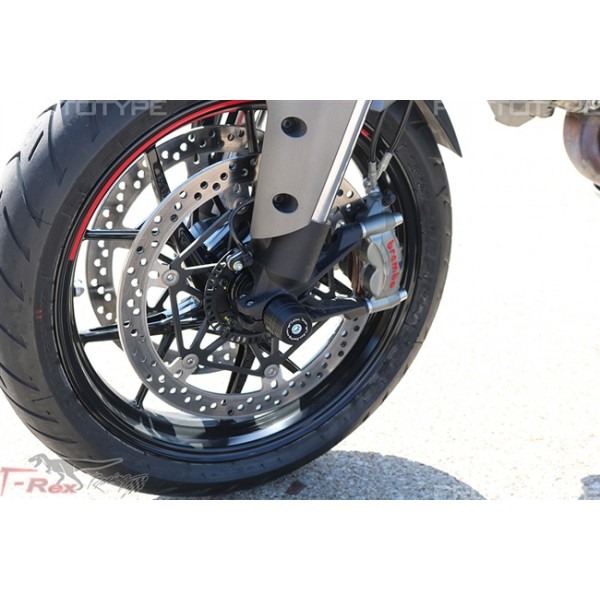 T-REX FRONT AXLE SLIDERS FOR DUCATI DESERT X 2022 - 2024 PART # N80-7F