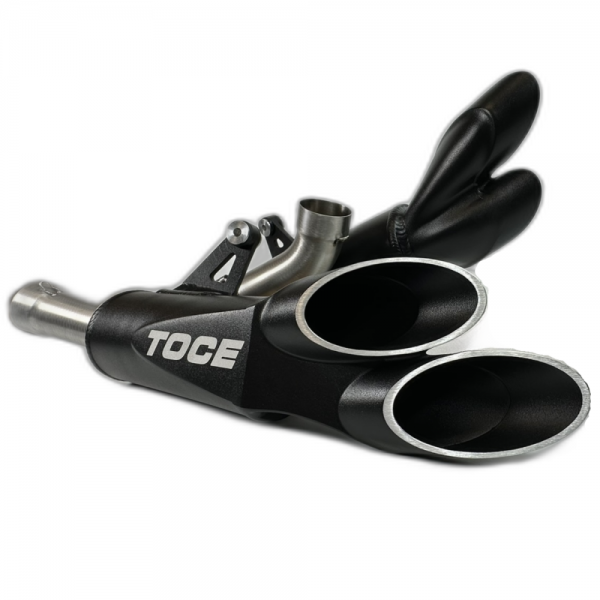 TOCE PERFORMANCE DOUBLE DOWN SLIP-ON FOR DUCATI PANIGALE V4 2018-2024 PART # 30106-DUC-V418