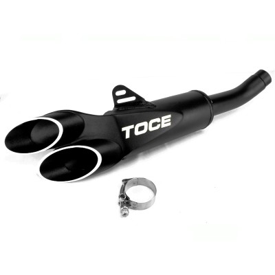 TOCE PERFORMANCE RAZOR TIP DECAT EXHAUST FOR TRIUMPH STREET TRIPLE R RS 765 2017-2023 PART # 30137-TRI-S765