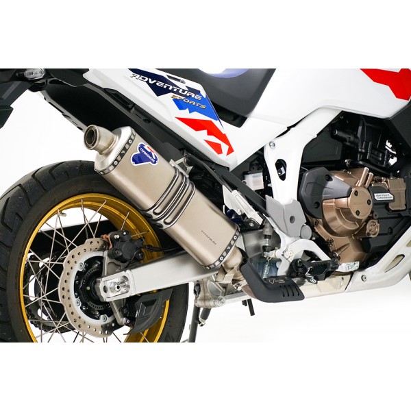 TERMIGNONI APPROVED BLACK TITANIUM SILENCER FOR BMW R 1300 GS 2023-2025 PART #BW2808040INC