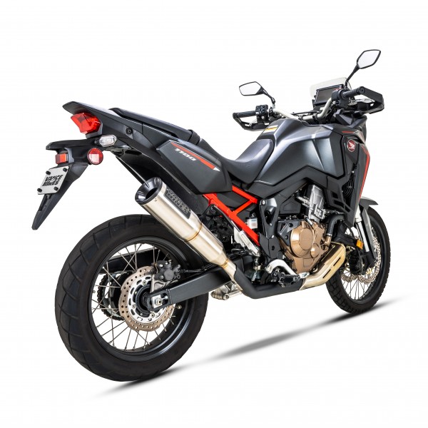 VANCE & HINES ADVENTURE HI-OUTPUT 450 SLIP-ON EXHAUST FOR HONDA AFRICA TWIN 2020-2025 PART # 14523