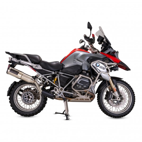 VANCE & HINES ADVENTURE HI-OUTPUT 500 SLIP-ON EXHAUST FOR BMW 1200 GS 2013-2018 PART # 16247