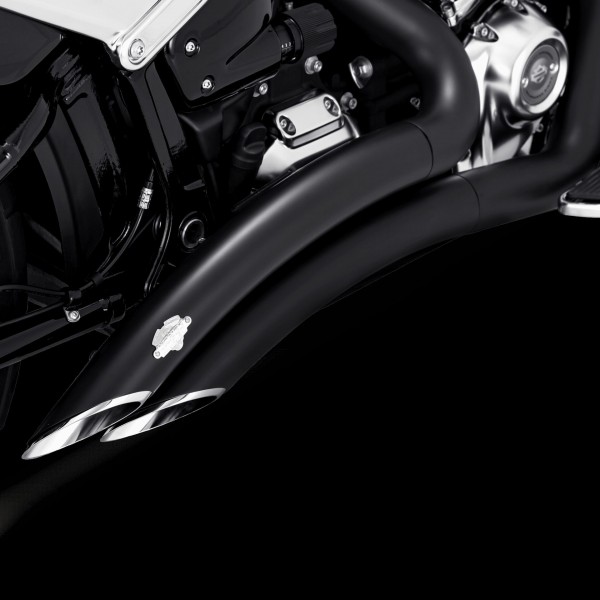 VANCE& HINES BIG RADIUS 2-INTO-2 SLIP-ONS EXHAUST BLACK PART # 46375