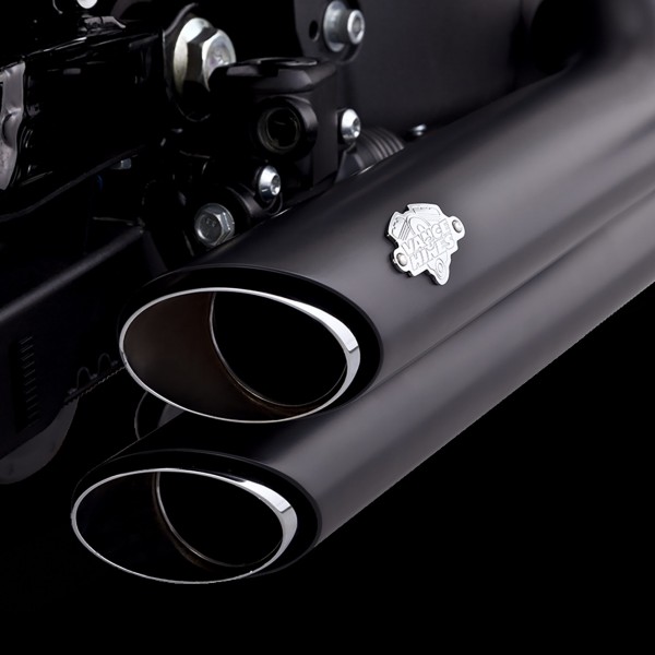 VANCE& HINES SHORTSHOTS STAGGERED SLIP-ONS EXHAUST BLACK PART # 47333