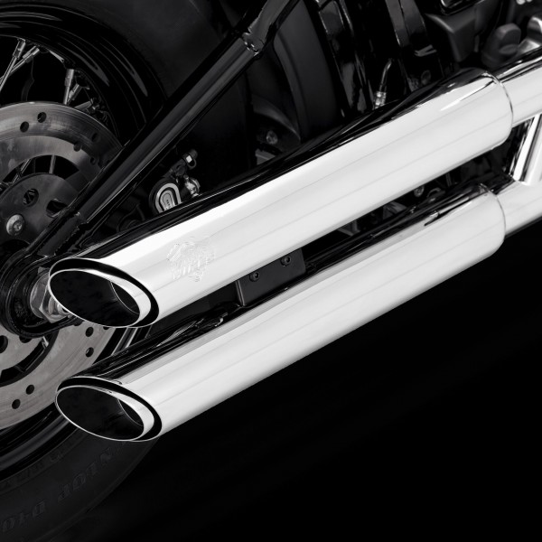 VANCE& HINES TWIN SLASH 3 SLIP-ONS EXAHUST BLACK PART # 46376