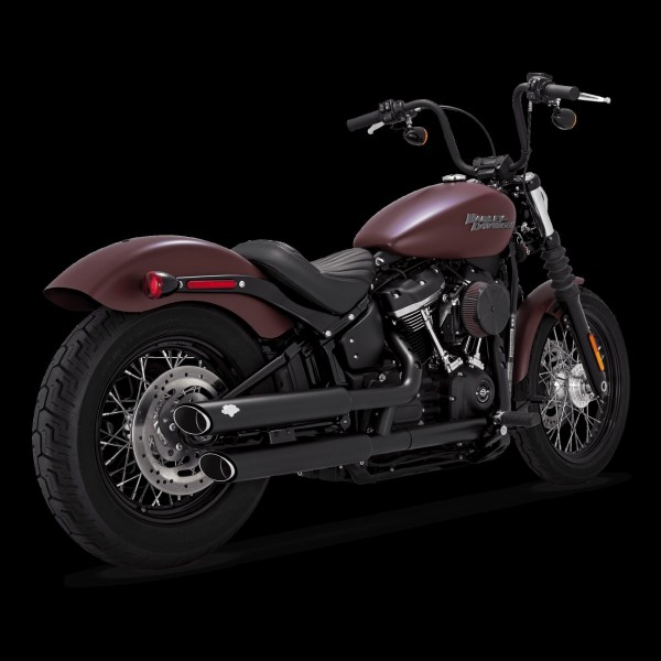 VANCE& HINES TWIN SLASH 3 SLIP-ONS EXAHUST CHROME PART # 16376
