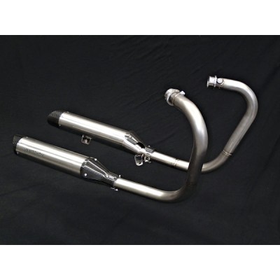 VANDEMON POLISHED TITANIUM EXHAUST FOR TRIUMPH SPEED TWIN 1200 PART # TRIUM120SPDTWNTIEXA