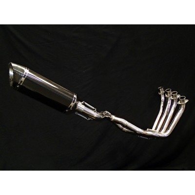 Vandemon Titanium Exhaust System & Carbon Fibre Muffler For Honda Cb650F & Cb650RPart # HONCB650RTIEXHA