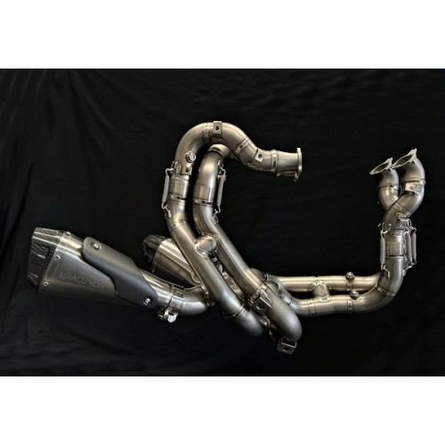 Vandemon Full Titanium Exhaust Kit For Ducati Panigale V4S & V4R 2021-22Part # DUCV4TIEXHSYSNB