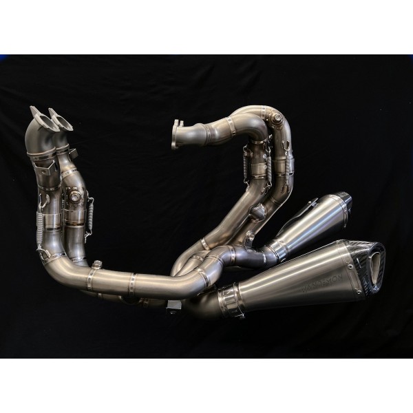 Vandemon Full Titanium Exhaust Kit For Ducati Panigale V4S & V4R 2021-22Part # DUCV4TIEXHSYSNB