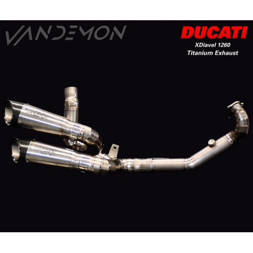 Vandemon Titanium Exhaust  For Ducati Xdiavel & Diavel S 1260 System 2016-20  parts # Ducdvltitanexha
