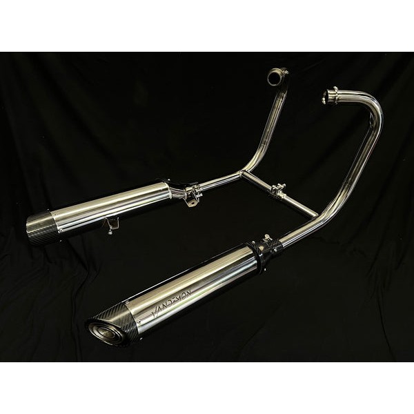 VANDEMON TITANIUM SLIP-ON MUFFLER FOR TRIUMPH SPEED TRIPLE 1200RS & RR PART # TRIUM120SPDMUFA