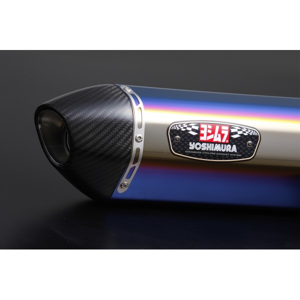 Yoshimura Japan Full System Titanium Blue cover Carbon end Exhaust For Suzuki GSX-S150/R-150 2017 #180A-523-5180B