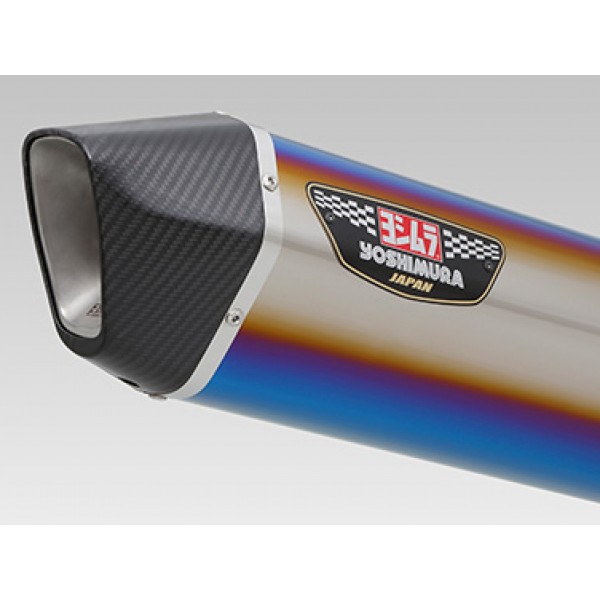 Yoshimura Japan Full System Titanium Blue cover Carbon end Exhaust For Yamaha TMax 530 #170-389-C06G0