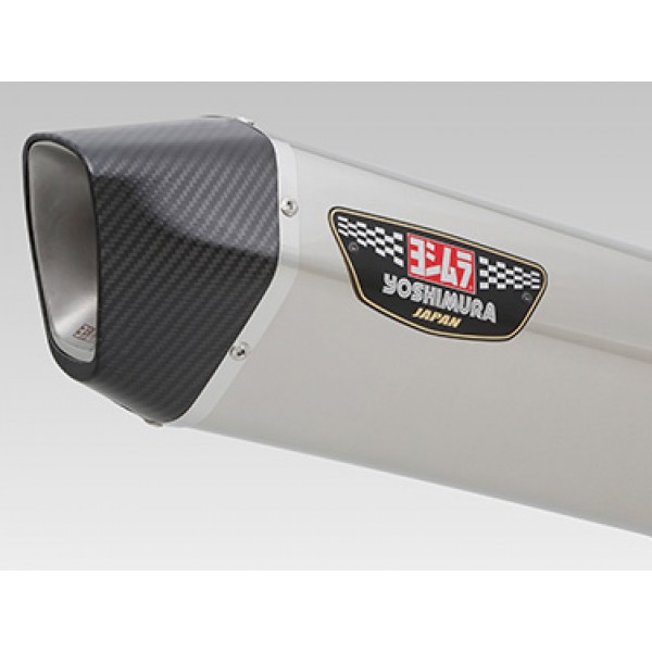 Yoshimura Japan Slip-On Hepta Force Stainless cover Carbon end Exhaust For KTM 1190 Adventure/R #1A0-664-L05G0