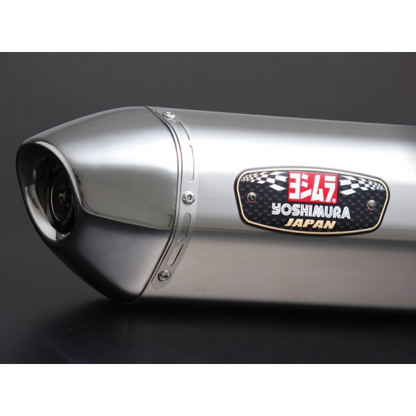 Yoshimura Japan Slip-on R-77J Stainless cover Stainless end Exhaust For Suzuki SV650/X 2016-19 #180-169-5V50