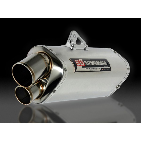 Yoshimura Japan Slip-On Tri-Oval Stainless cover Suzuki GSX-R600/R750 #1A0-569-5H51