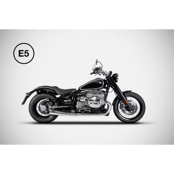 ZARD HOMOLOGATED STAINLESS STEEL SLIP-ON EXHAUST FOR BMW R18 2020-2023 PART # ZBW002S10SSO