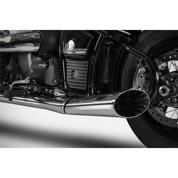 ZARD HOMOLOGATED STAINLESS STEEL SLIP-ON EXHAUST FOR BMW R18 2020-2023 PART # ZBW002S10SSO